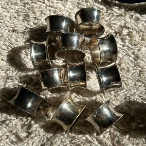 Silver plated napkin holders